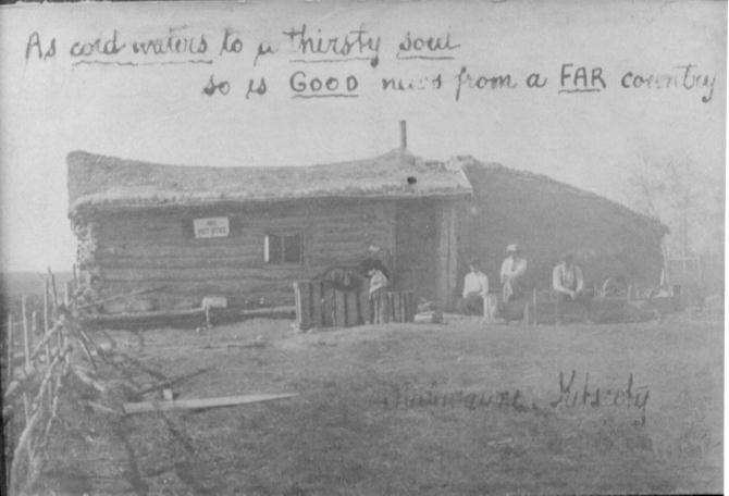 Marwayne Post Office 1906. (Click for names)