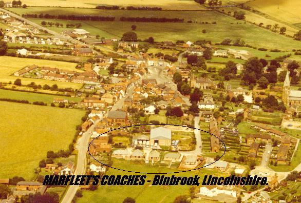 MARFLEET'S COACHES: The depot at Binbrook.